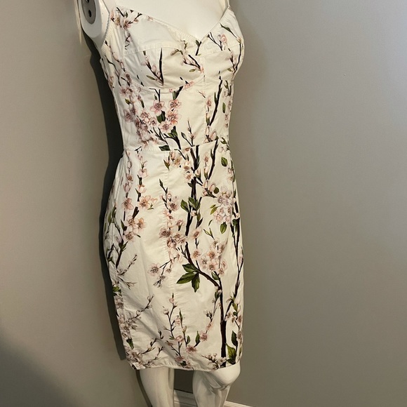 Size 44 (US 8) Dolce and Gabbana Cherry Blossom Spring Dress - Picture 1 of 5